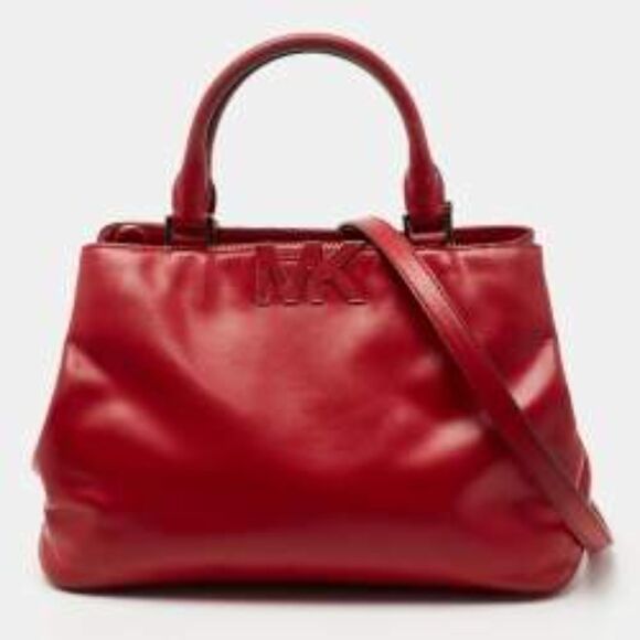 Michael Kors Bags Michael Kors Florence Triple Mk Top Logo Red
